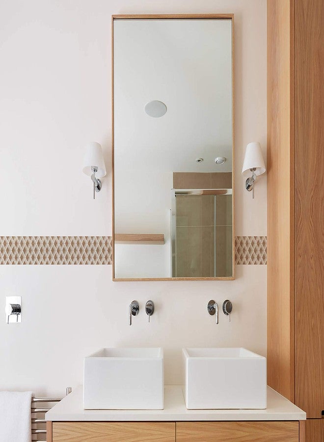 WallDesign ملصق حدودي من WallDesign - بنمط ماسي هندسي ثلاثي الأبعاد - 3 بوصات × 10 أقدام - لتزيين جدران المطبخ، أسطح العمل، والحمام - لفة PVC لامعة مقاومة للماء - Image 5